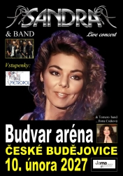 Legenda světové pop music SANDRA míří do Českých Budějovic!!!