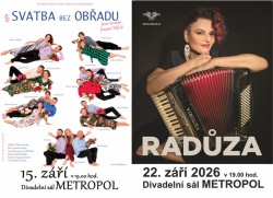 Září v Metropolu přinese divadelní komedii a nezaměnitelný hudební zážitek
