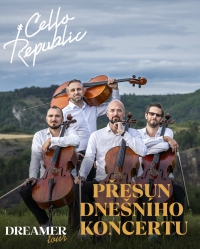 POZOR!!! Dnešní koncert (5.10.) Cello Republic se z důvodu nemoci překládá!!!
